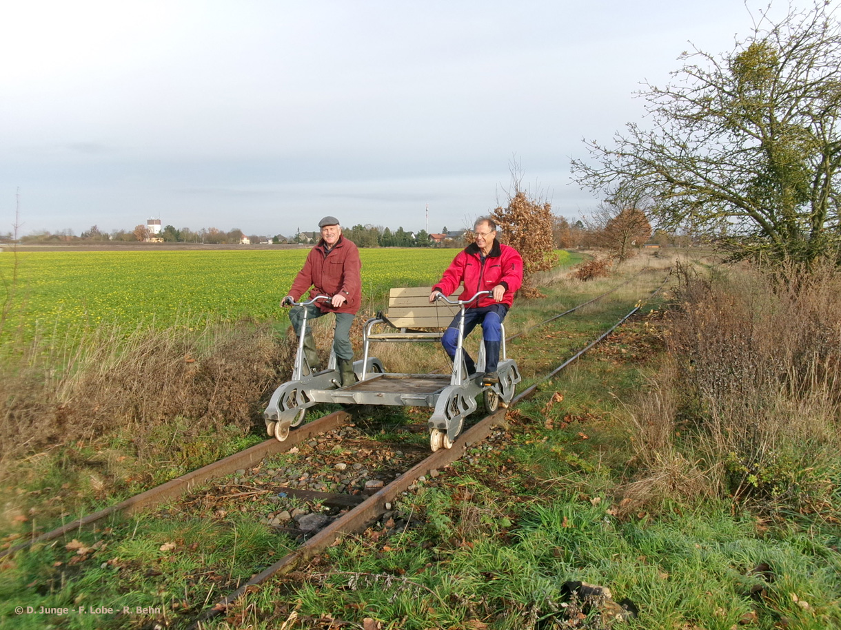 Brome: Probefahrten mit Patria Draisine